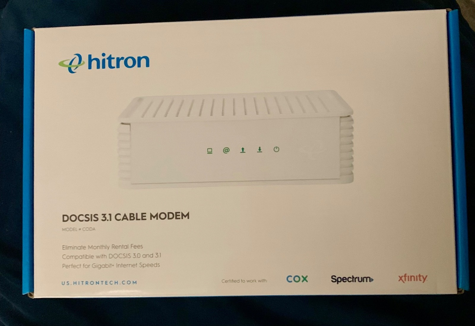 Hitron CODA DOCSIS 3.1 Cable Modem 1 Gbps