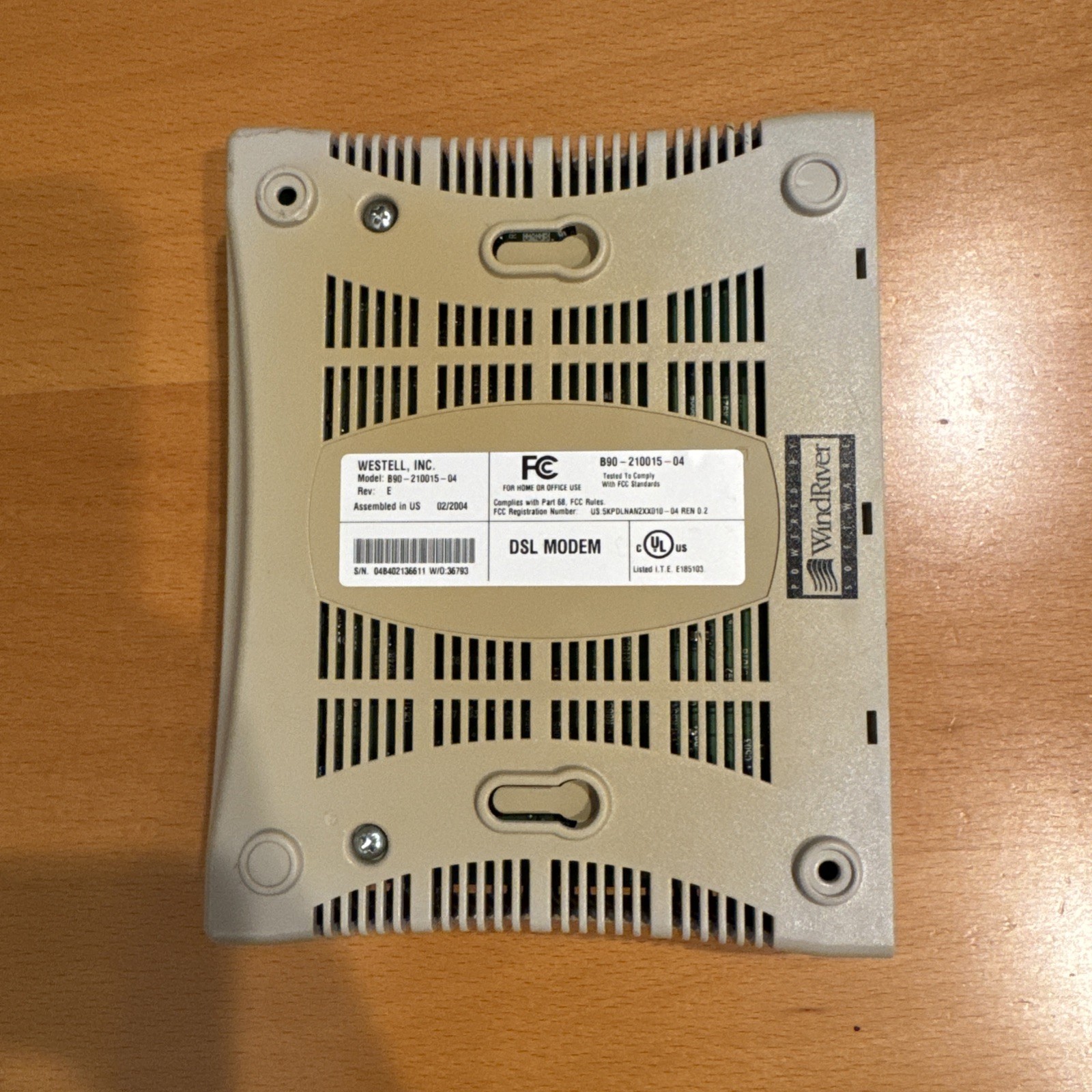 Westell WireSpeed B90-210015-04 Ethernet USB DSL Modem – 2 pwr adapters