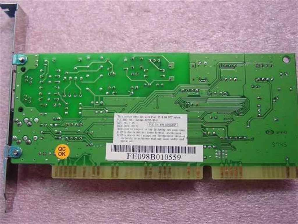 ESS MPB-000081 V.90 56K ISA Modem Card Ver 1.2 KWX-ES56KISP Dial-Up