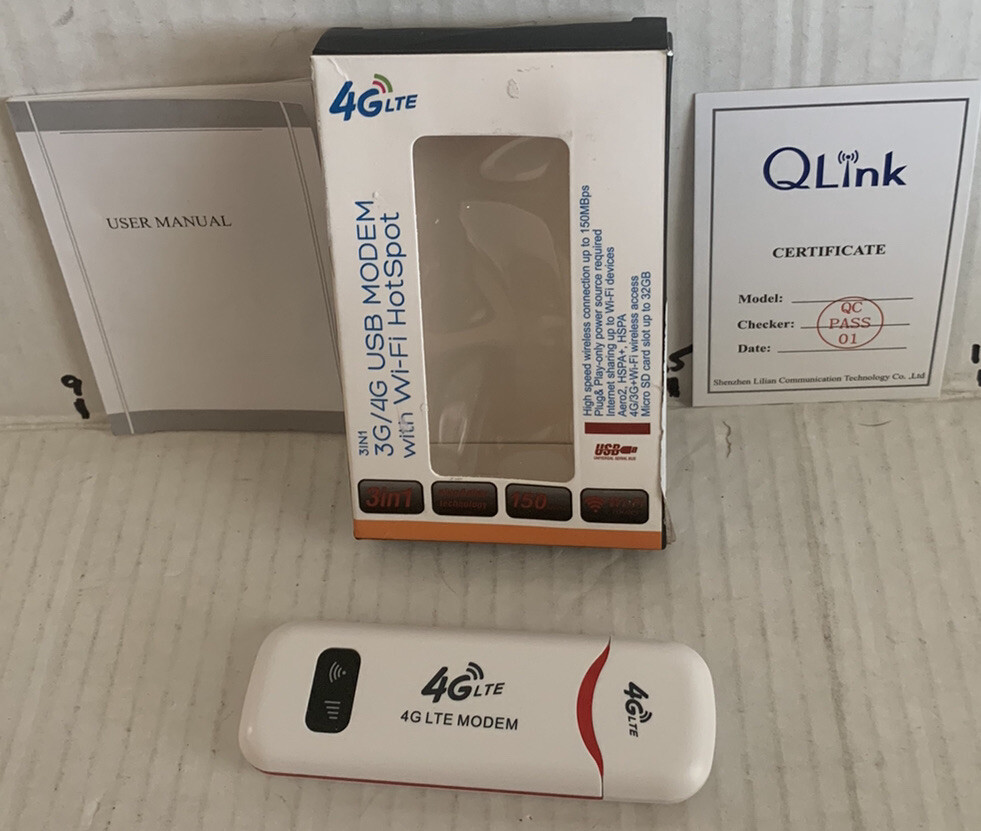 4G LTE Modem 3-in-1 3G/4G USB Modem with WiFi Hotspot