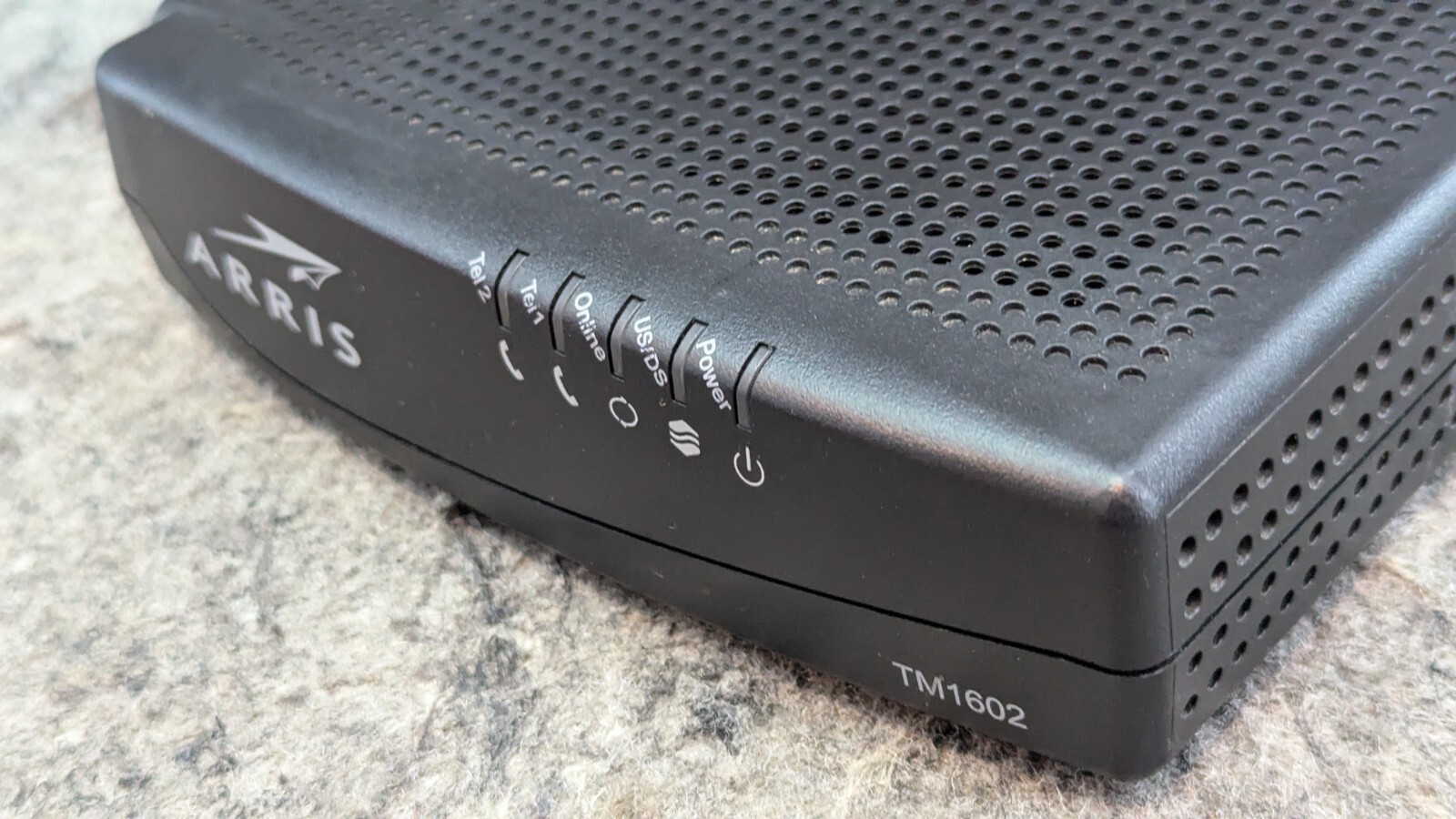 ARRIS Touchstone TM1602A DOCSIS 3.0 E-MTA with Power & Ethernet Cable