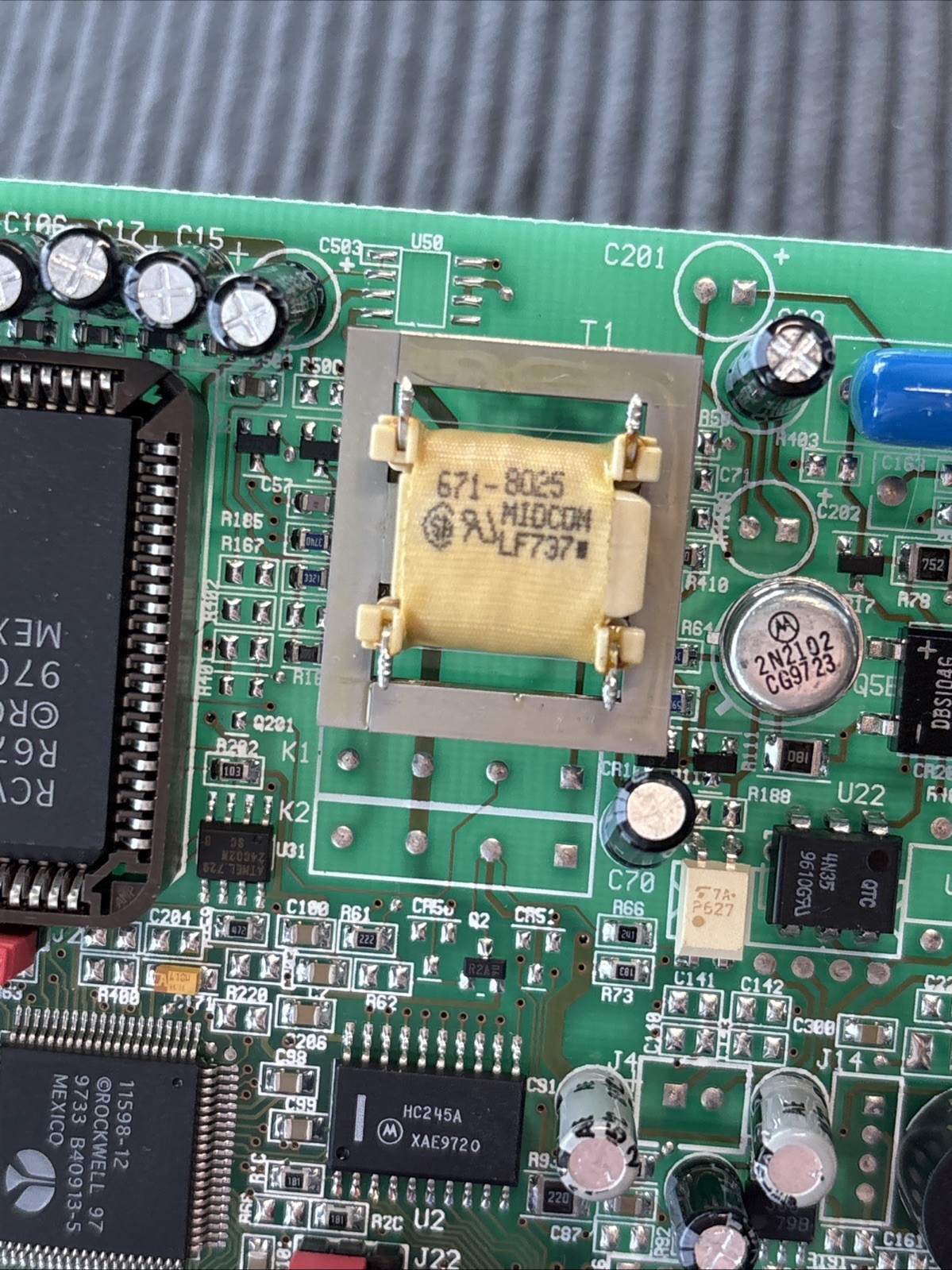 MIDCOM Rockwell Modem ISA, V.34, Fax Modem, Model 1007A, 1987, Mindset