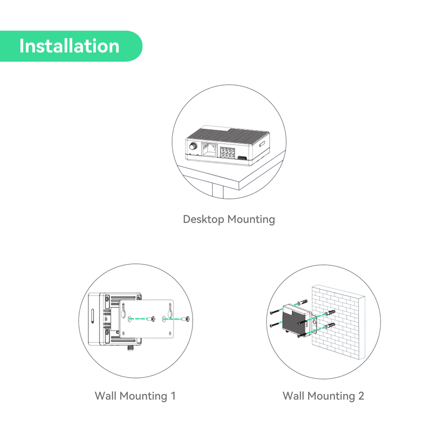 LINOVISION Mini Industrial 4G LTE Router with Low Power Consumption, GPS/RS232