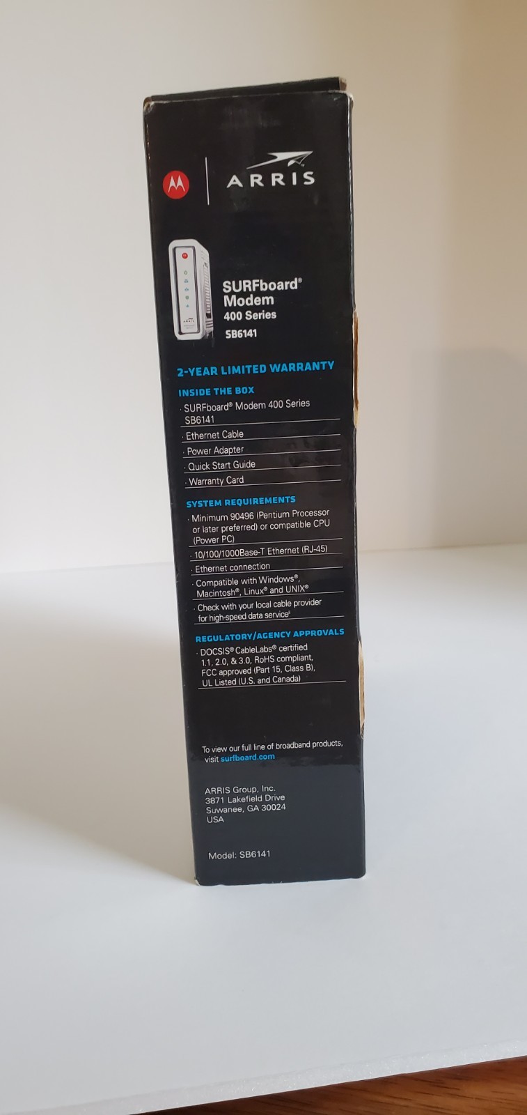 ARRIS SURFboard SB6141 Docsis 3.0 Cable Modem