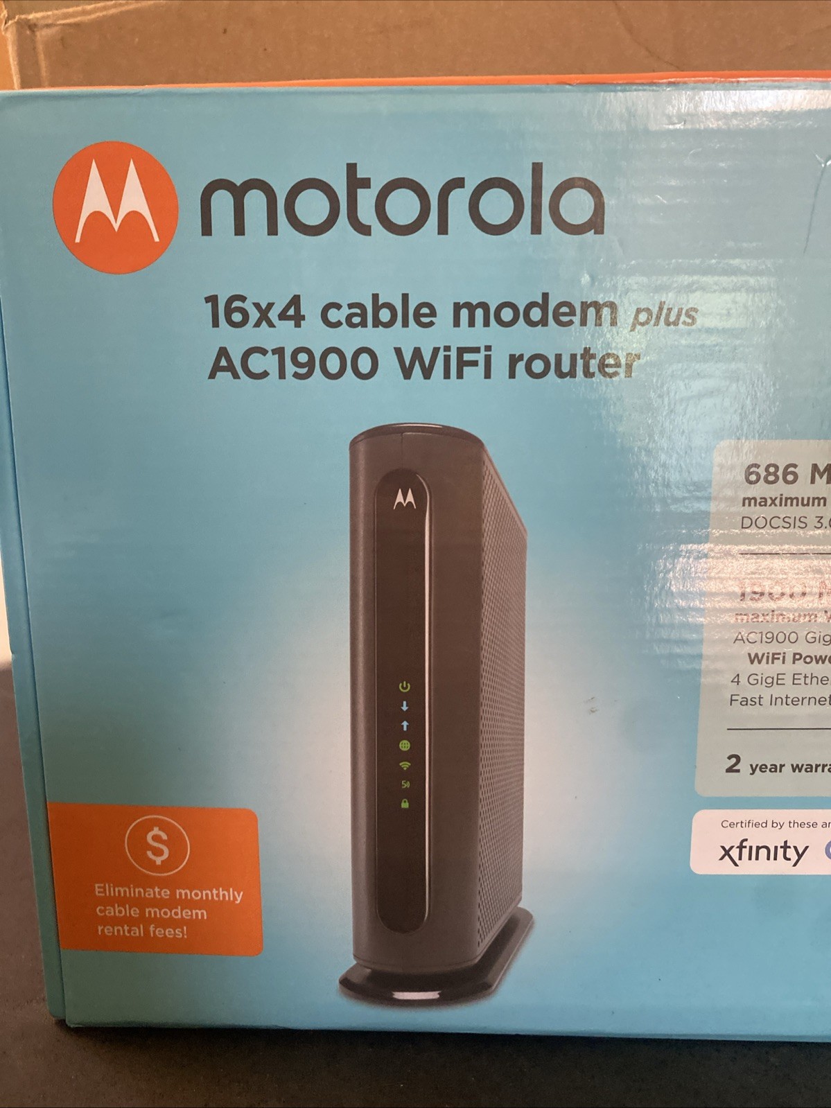 Motorola BG7550 16×4 Combo Dual Band High Speed Cable Modem WiFi Router