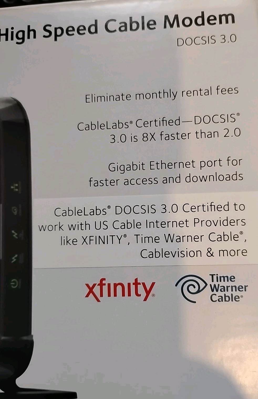 Netgear CM400 High Speed Cable Modem Complete With Instructions