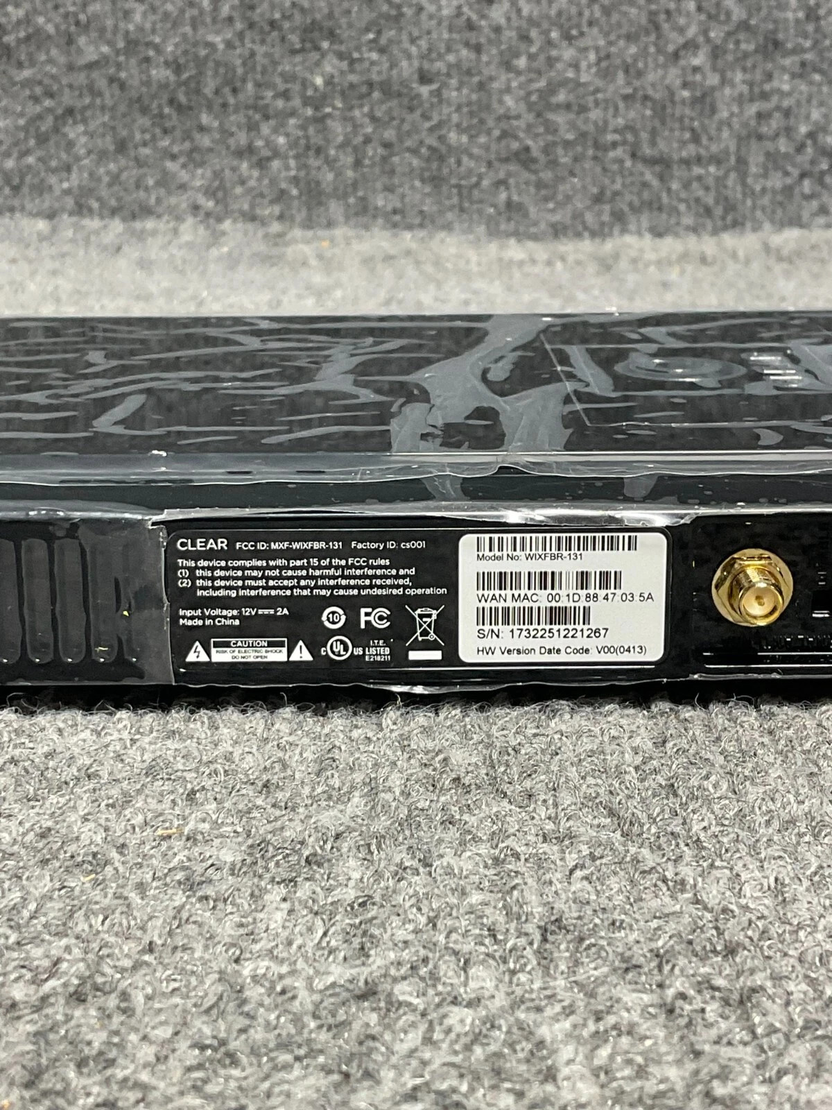 WIXFBR-131 Hub Express 4G Wi-Fi Router Modem Adapter Used
