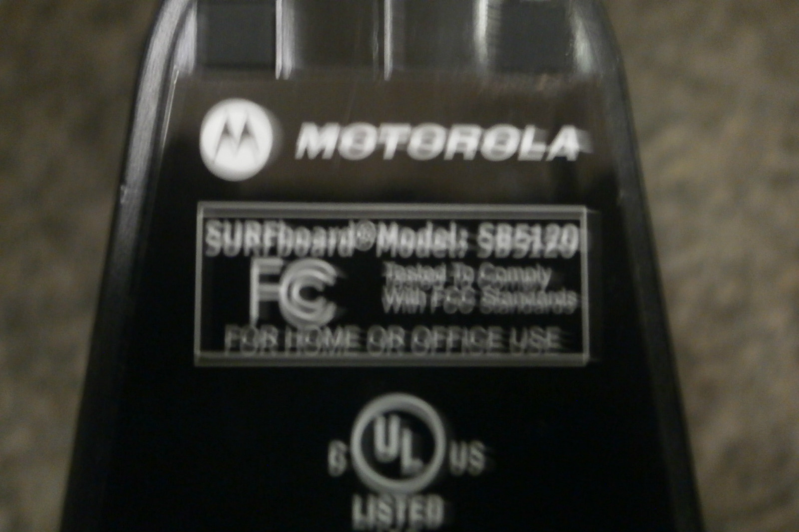 Motorola SURFboard SB5120 (505788-006-00) 38.91 Mbps Cable Modem