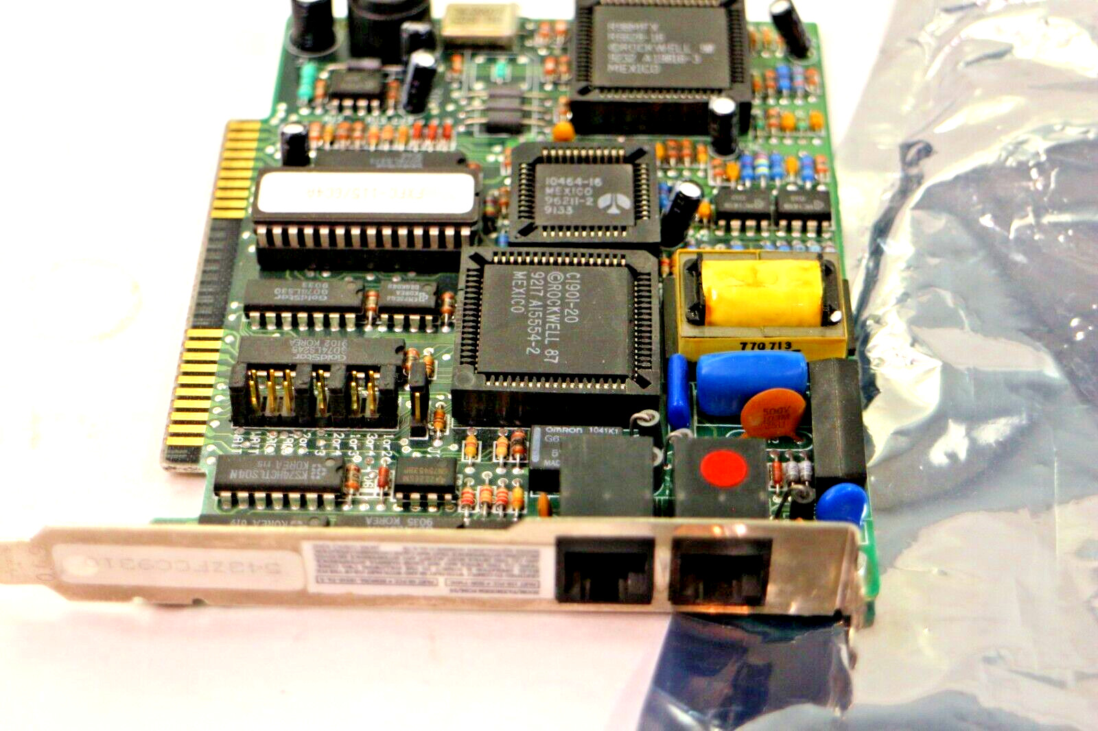 Zoom X5H1-1080K Faxmodem FC96/24 8-Bit ISA Fax Modem 10236109 Card