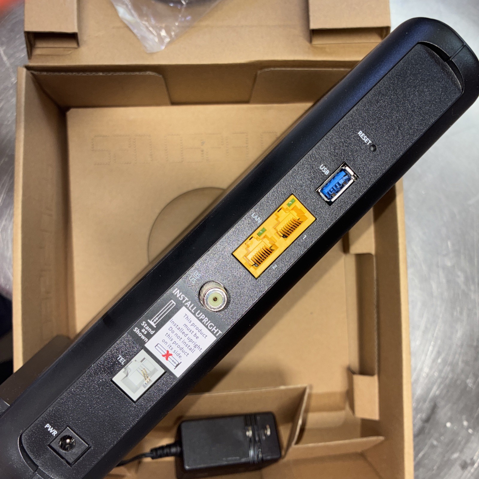 Altice UBC1338 Gateway Wireless Modem Black GR140DGM 4 Port FiberGateway Bundle
