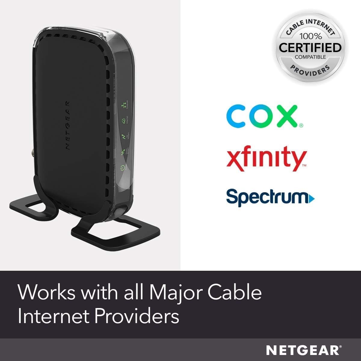 Netgear CM400 Cable Modem High-Speed DOCSIS 3.0 (CM400-100NAS) 340 Mbps