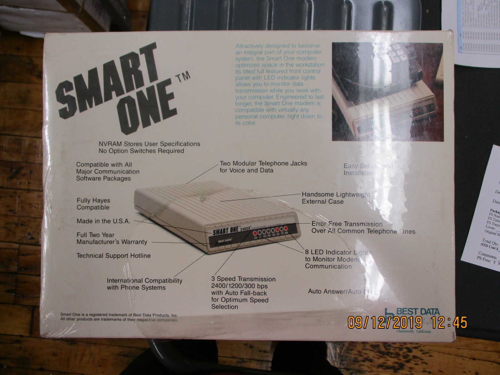 Best Data – 2400X – Stand Alone Modem 2400/1200/300 bps