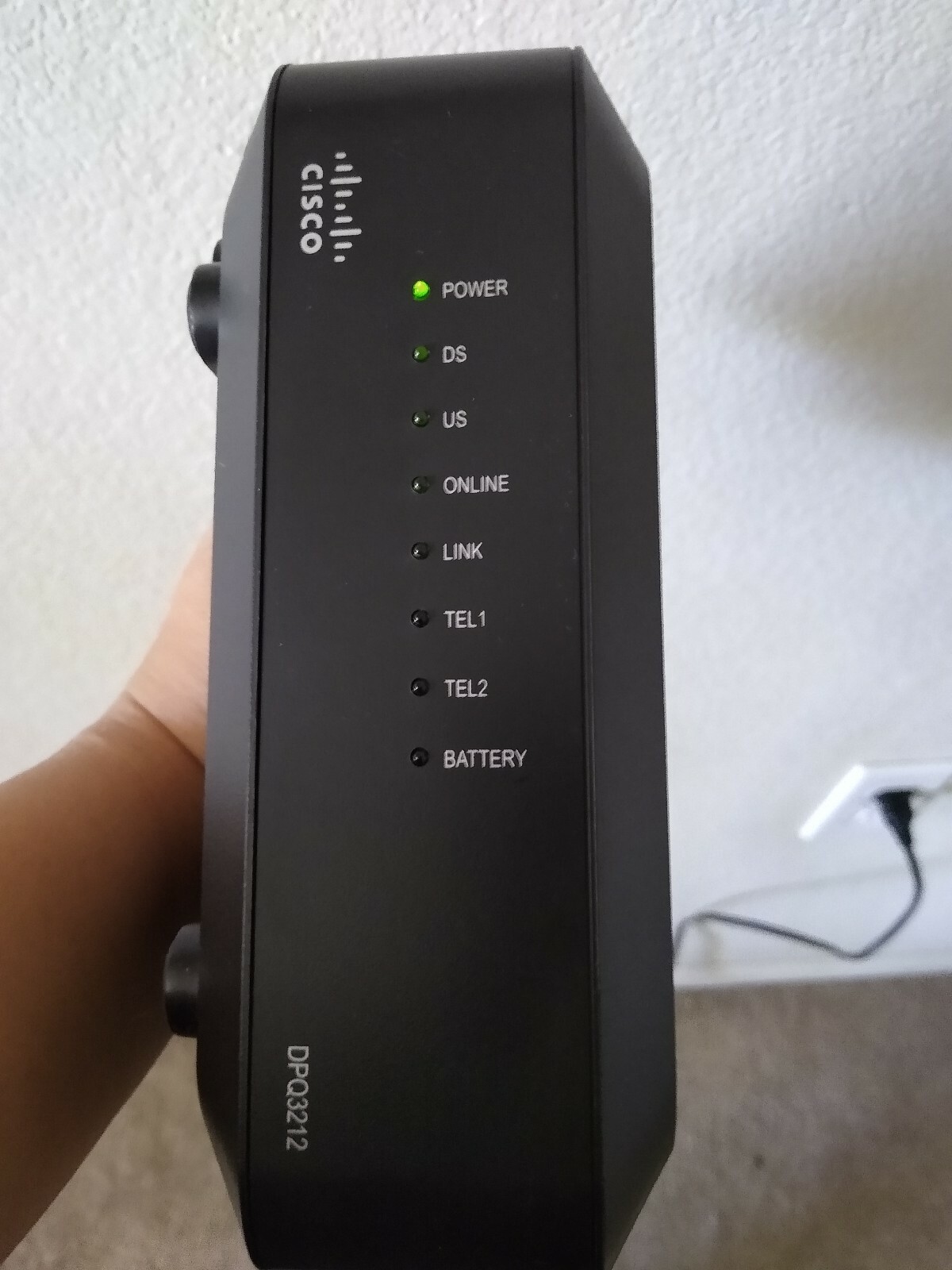 Cisco DPQ3212 DOCSIS 3.0 EMTA Cable Modem (no battery included) GREAT