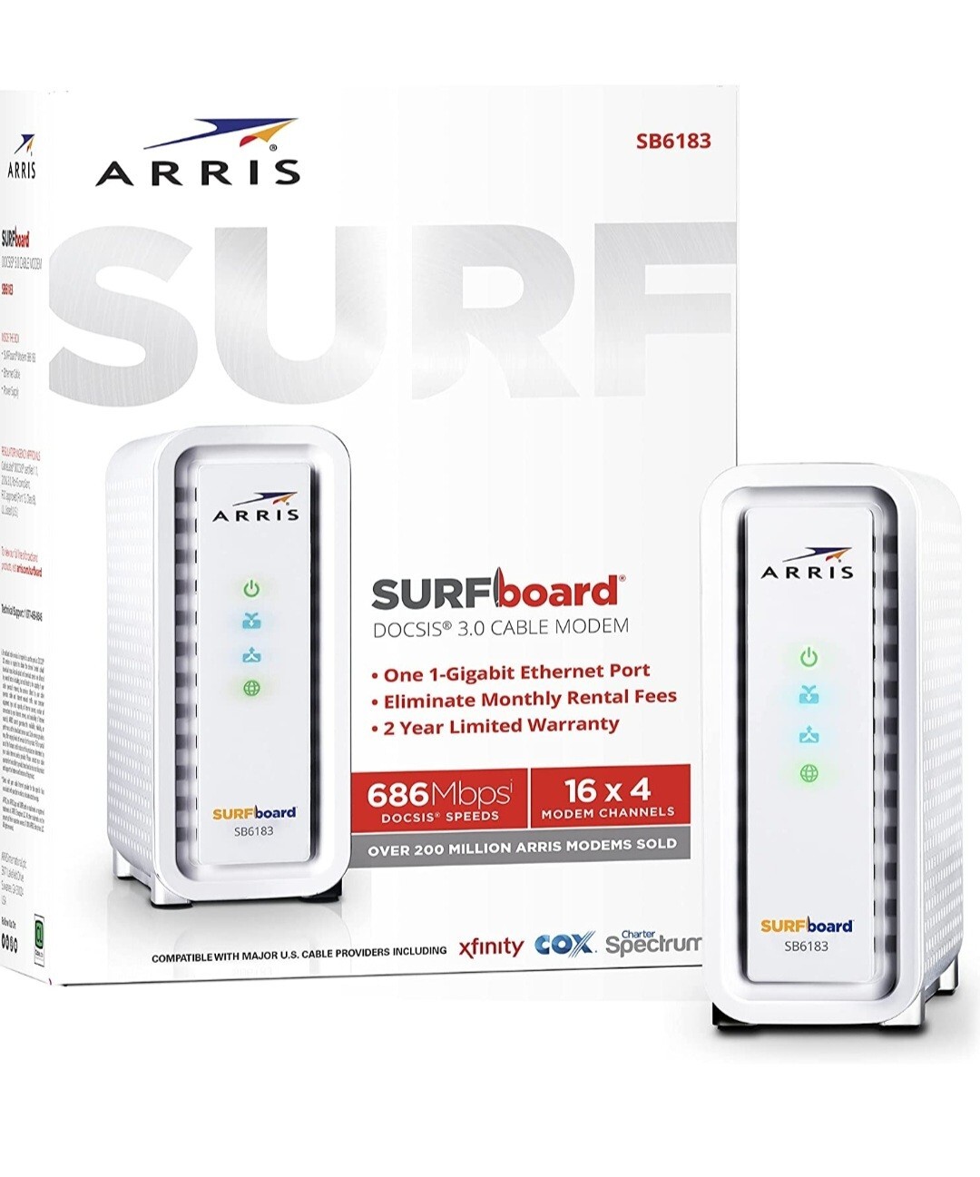 Arris SURFboard SB6183 DOCSIS 3.0 Cable Modem