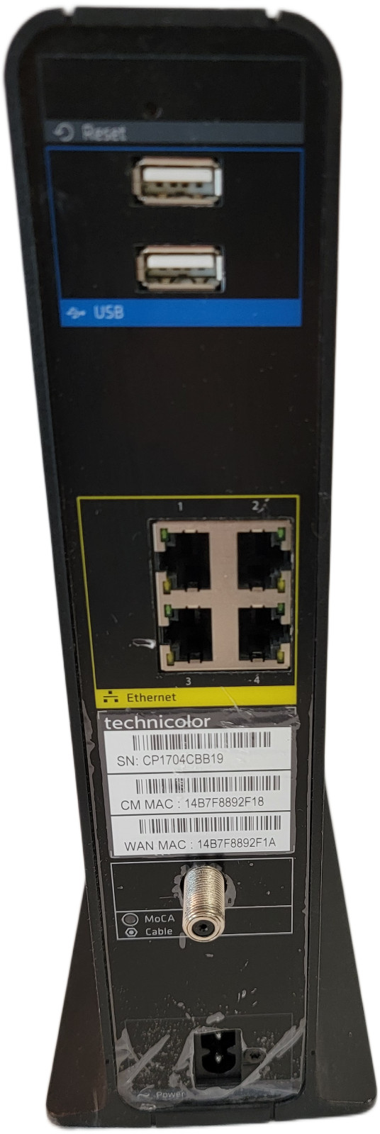 Technicolor TC8715D WiFI Cable Modem w/ Router Gateway Tested and Working