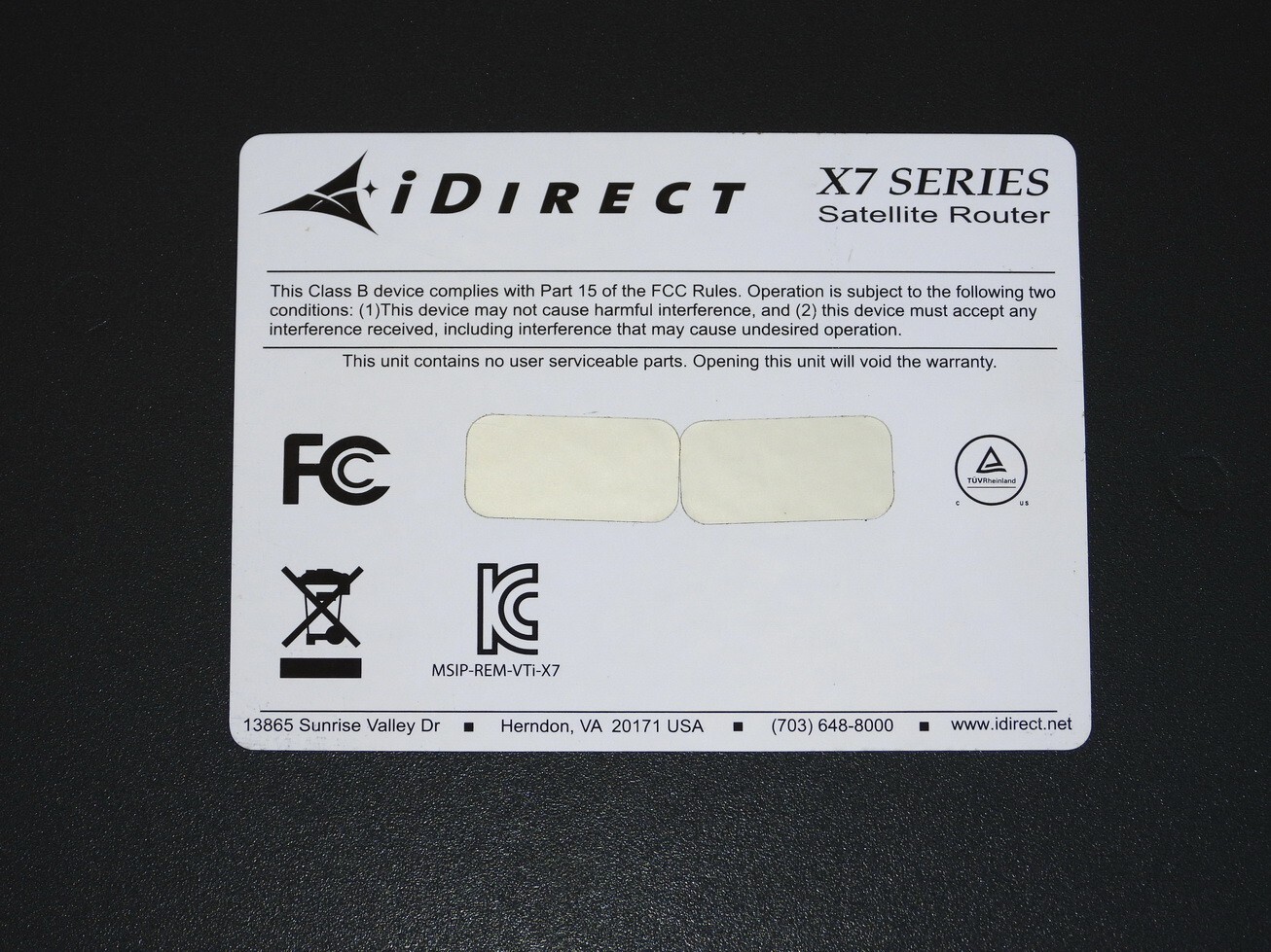 MINT iDIRECT EVOLUTION X7 SERIES SATELLITE REMOTE ROUTER MODEM – USA