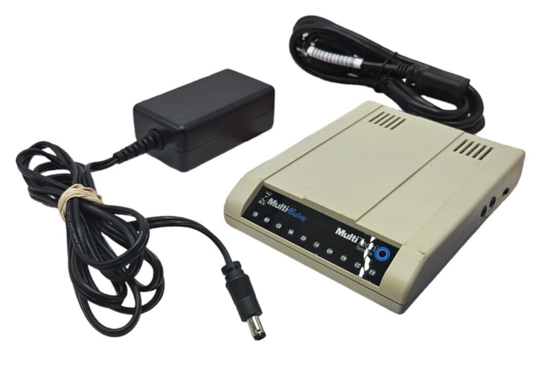 Multitech Systems MT5634ZBA 56Kbps Data/Fax USB Multi Modem – w/ AC ADAPTER!!
