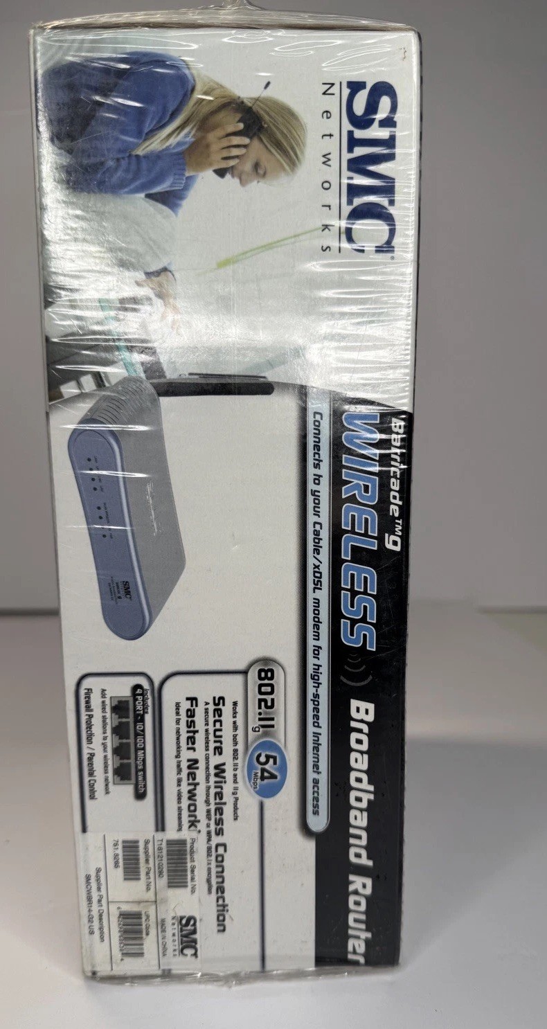 SMC SMCWBR14-G2 Barricade G 2.4GHz 54Mbps Wireless Cable/DSL Broadband Router