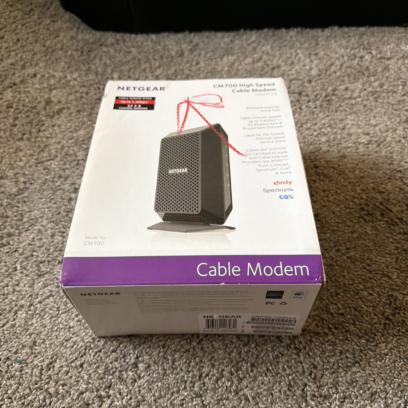 Netgear CM700-100NAS DOCSIS 3.0 High Speed Cable Modem – Open Box New!