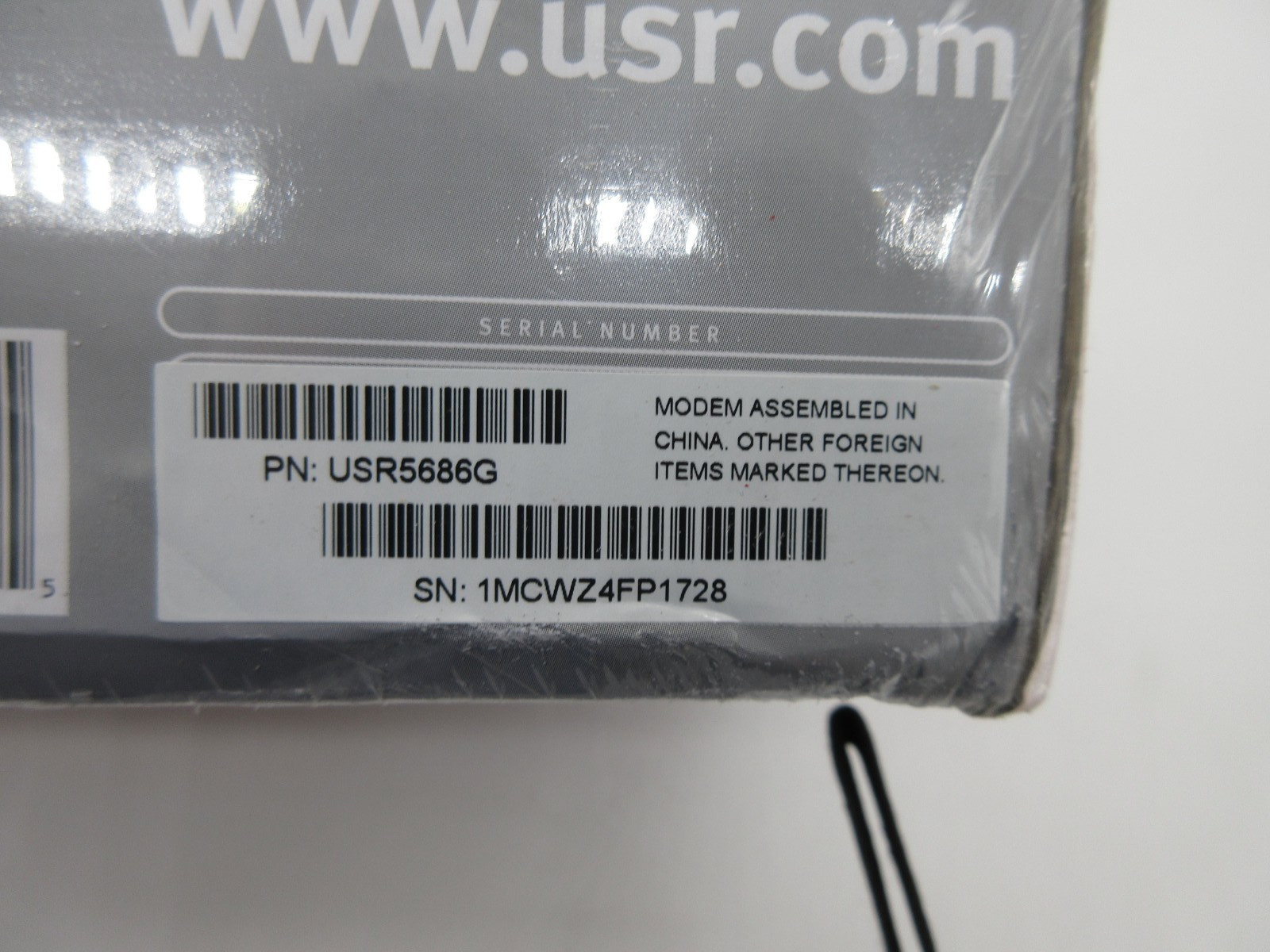 USRobotics 56K Faxmodem V.92/V.90 5686G USR5686G Sealed