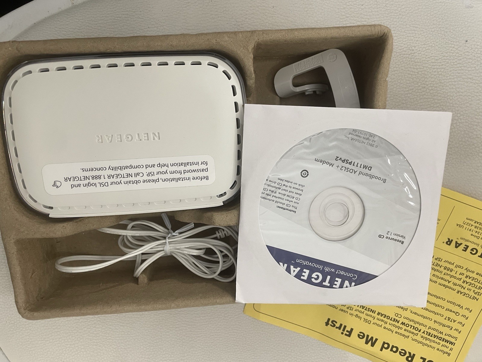 NETGEAR DM111PSPv2 Broadband ADSL2+ Modem – Open Box -Complete with Accessories”