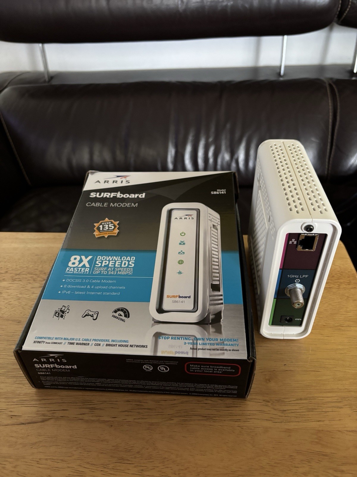 ARRIS SURFboard SB6141 3.0 Cable Modem 400 Series Works Great! FREE SHIPPING!