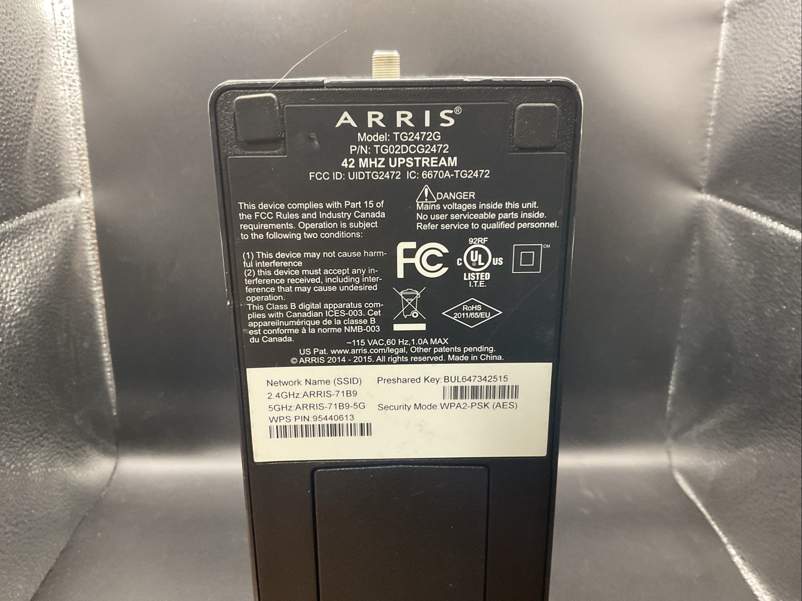 Arris Touchstone TG2472 Cable Voice gateway Modem 24×8 DOCSIS 3.0 Gateway.