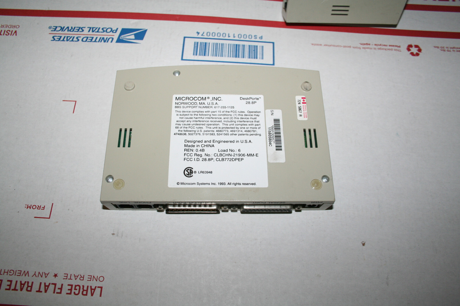 Lot of 3 Vintage 1997 Microcom DeskPorte 28.8P P Modem – Untested parts or repai