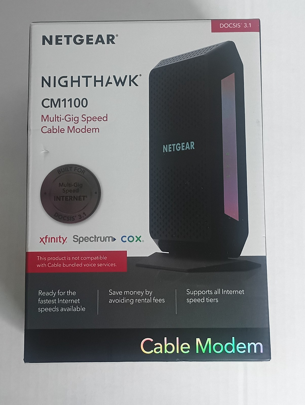 Netgear Nighthawk CM1100 DOCSIS 3.1 Multi-Gig Cable Modem