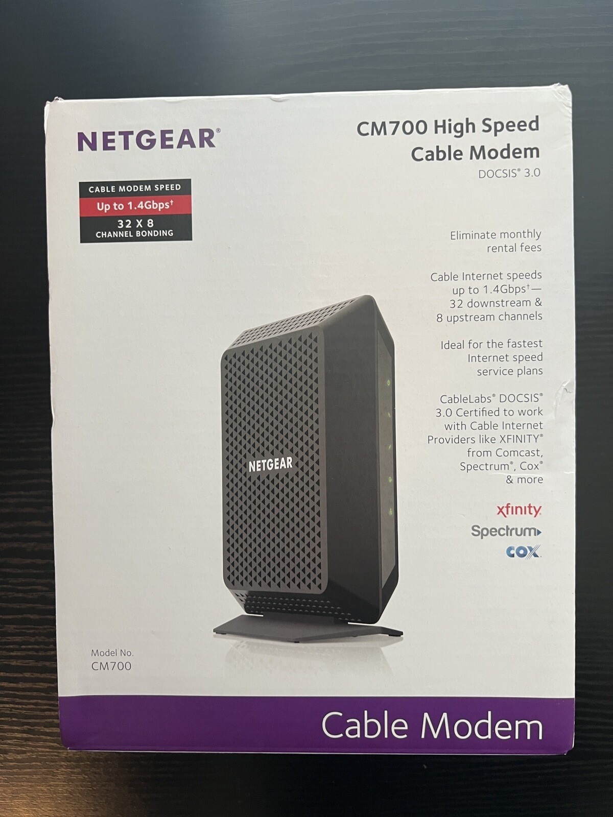 NETGEAR CM700-100NAS Cable Modem