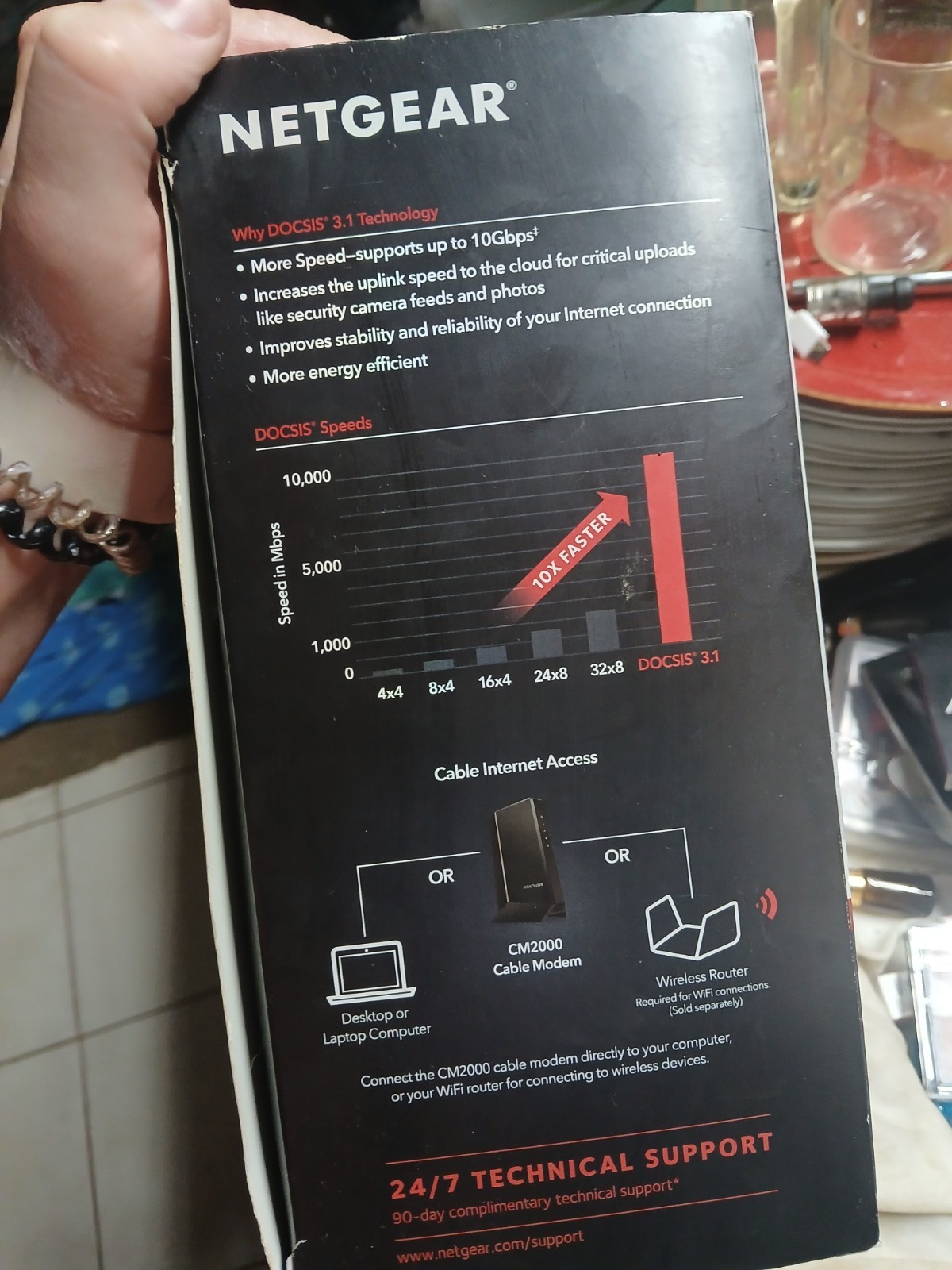 Netgear Nighthawk CM2000 cable modem supports DOCSIS 3.1 technology