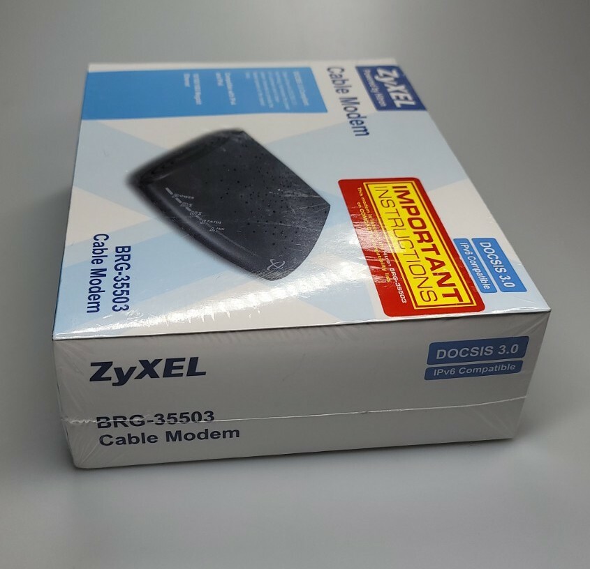 ZyXEL DOCSIS 3.0 lPv6 Compatible Cable Modem w/ 4×4 Channel Bonding BRG-35503