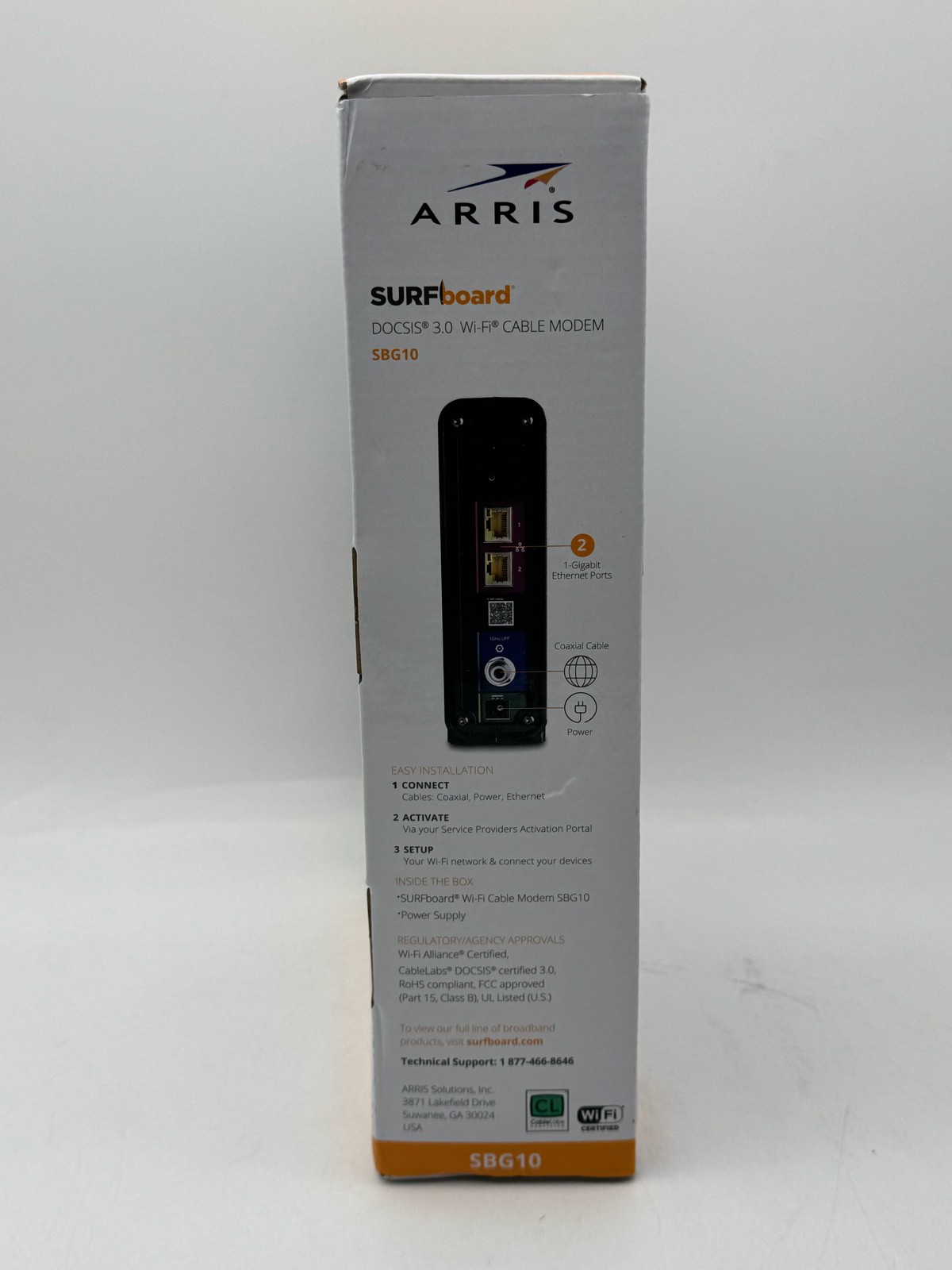ARRIS SBG10 Cable Modem Router Combo DOCSIS 3.0 AC1600 Gigabit Black