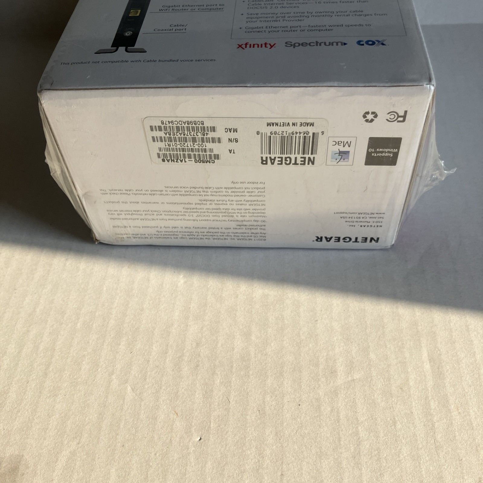 NEW Netgear High Speed Cable Modem Model CM500 – SEALED!