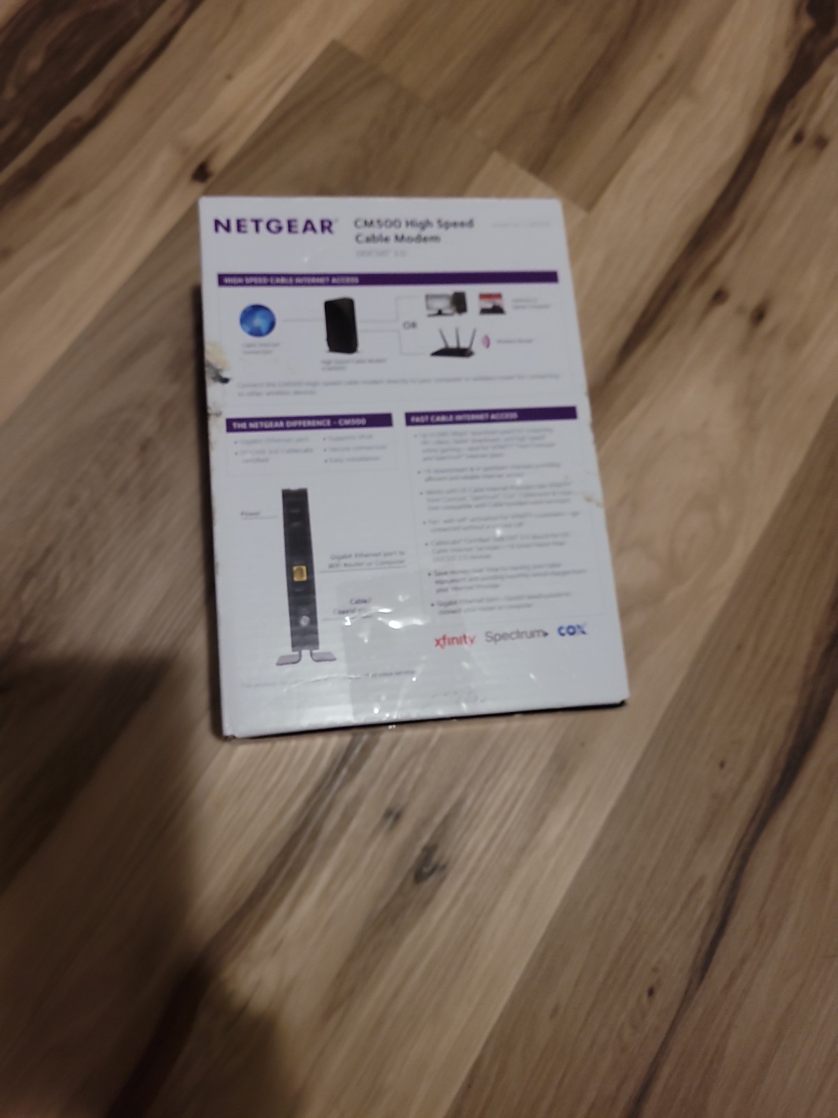 NETGEAR CM500 High Speed Cable Modem 680 MBPS (16×4) DOCSIS 3.0 Black