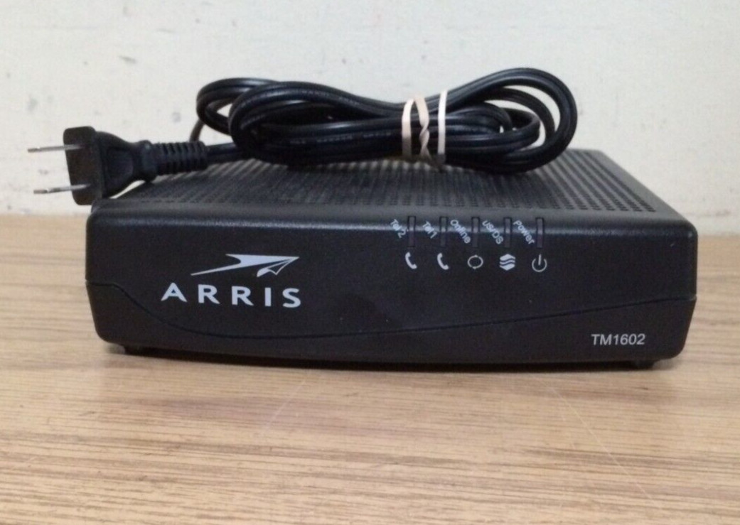 Arris TM1602A DOCSIS 3.0 Telephony Cable Modem Optimum Cablevision Charter