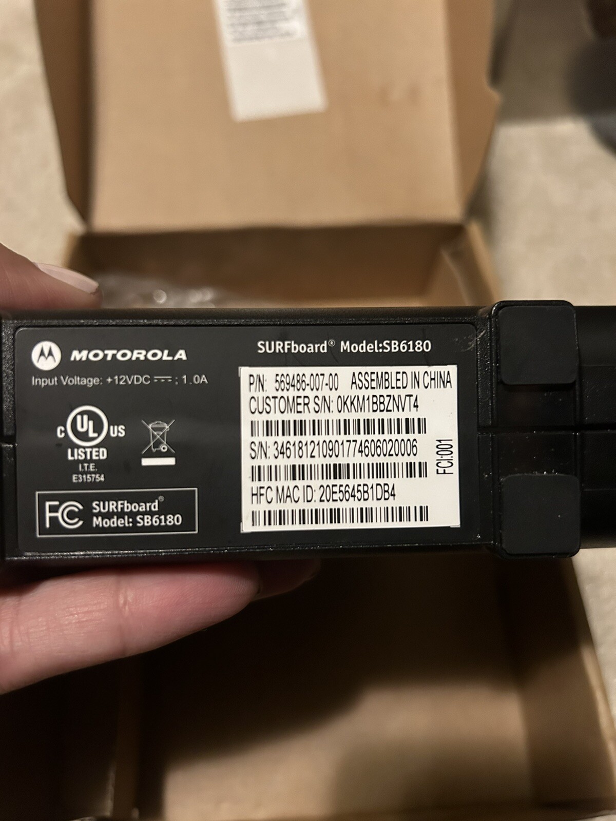 Motorola SURFboard SB6180 (SB6180)
