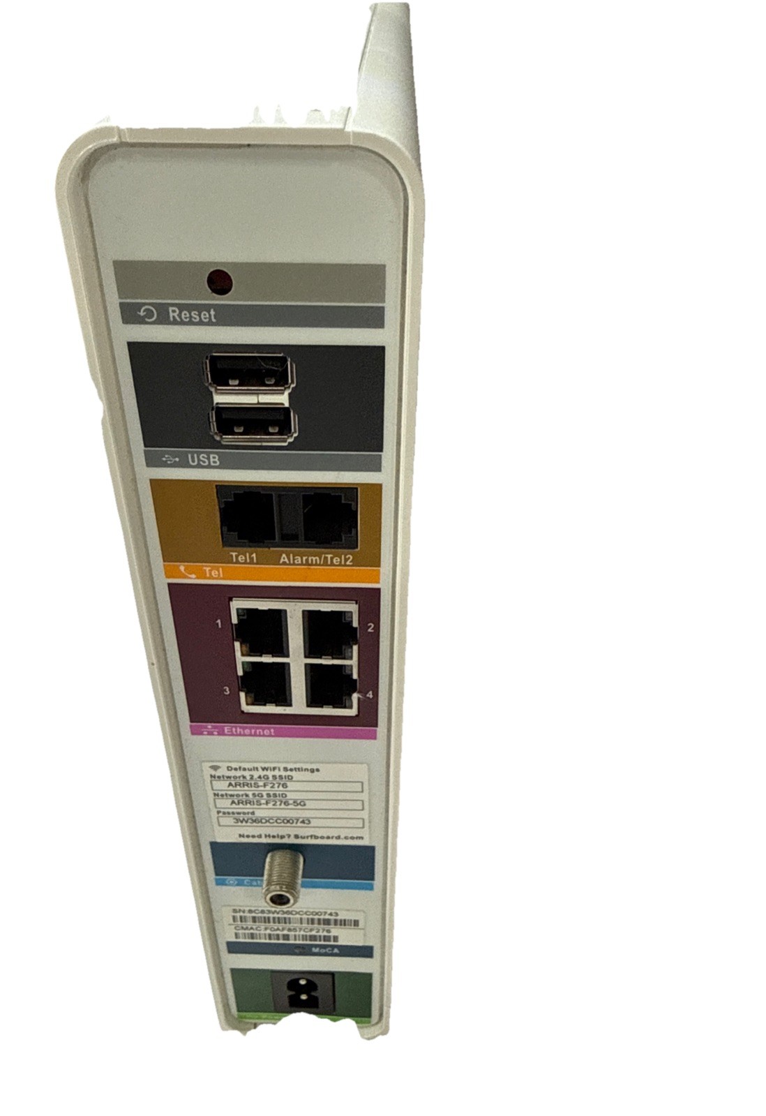 Arris Dual-Band WiFi 802.11ac Surfboard Modem Router SVG2482AC Main Unit ONLY