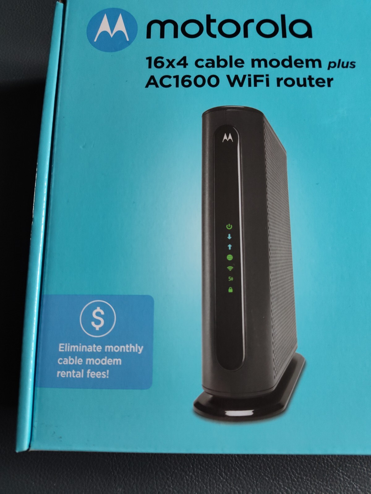 Motorola 16×4 Cable Modem Plus AC1600 wifi Router Used A Month. 💲Good Buy 💲 👍