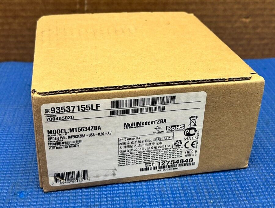 MULTITECH MT5634ZBA-USB-V.92-AV MULTI MODEM USB, DATA/FAX MODEM
