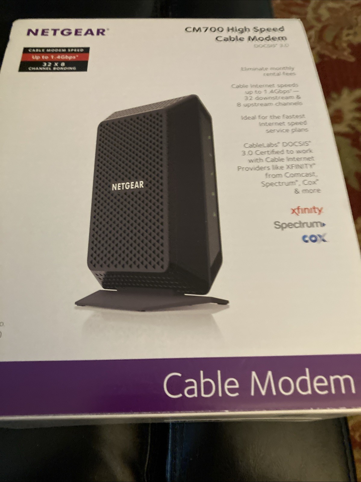 NETGEAR CM700-100NAR High Speed DOCSIS 3.0 Cable Modem Used