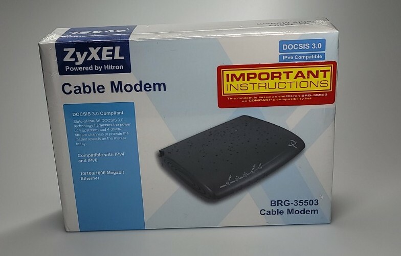 ZyXEL DOCSIS 3.0 lPv6 Compatible Cable Modem w/ 4×4 Channel Bonding BRG-35503