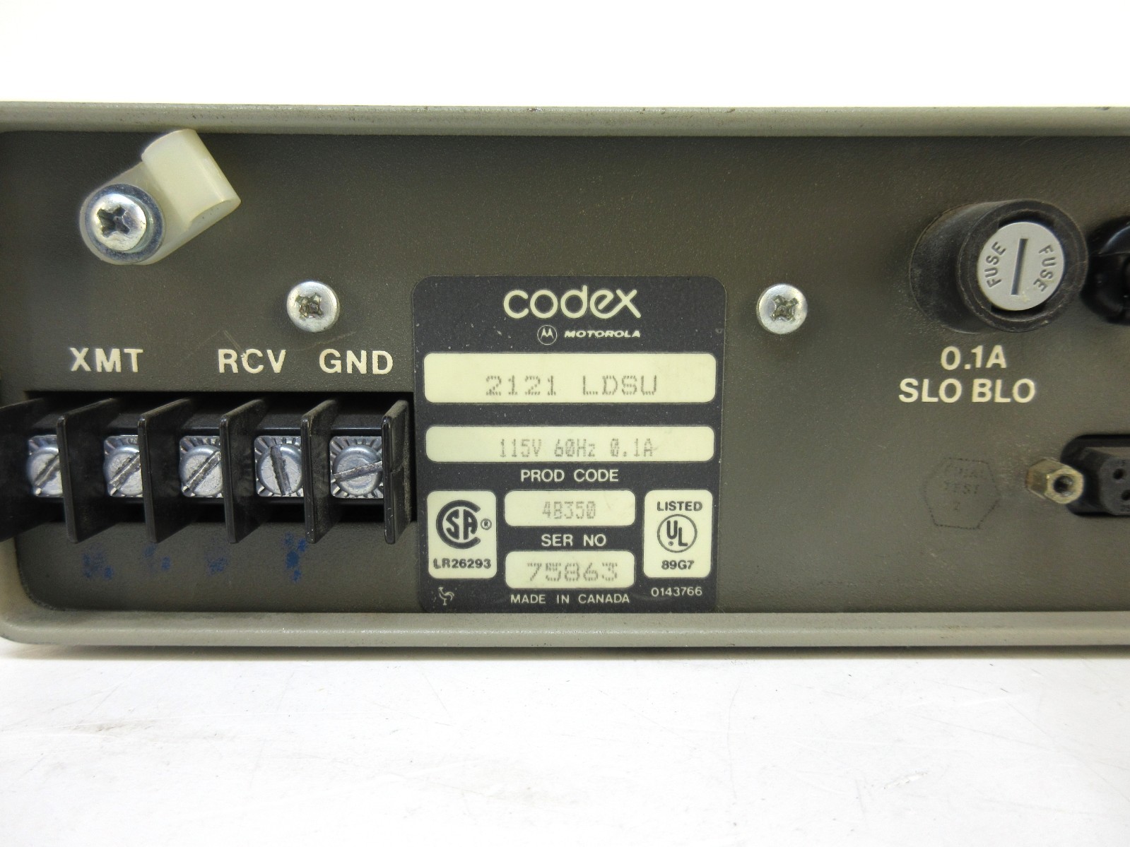 Motorola Codex 2121 LDSU Data Modem