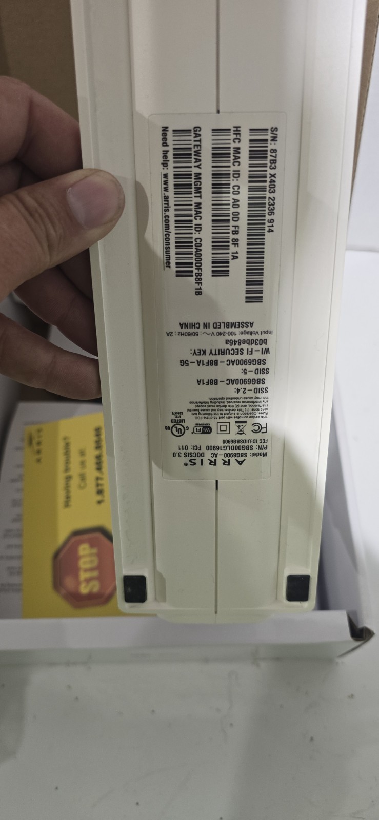 ARRIS SURFboard SBG6900AC Docsis 3.0 Cable Modem & AC1900 Wi-Fi Router