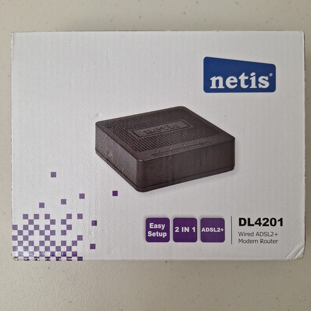 Netis Systems 2-in-1 Modem and Router (DL4201) Wired ADSL2/2+ MODEM & ROUTER New