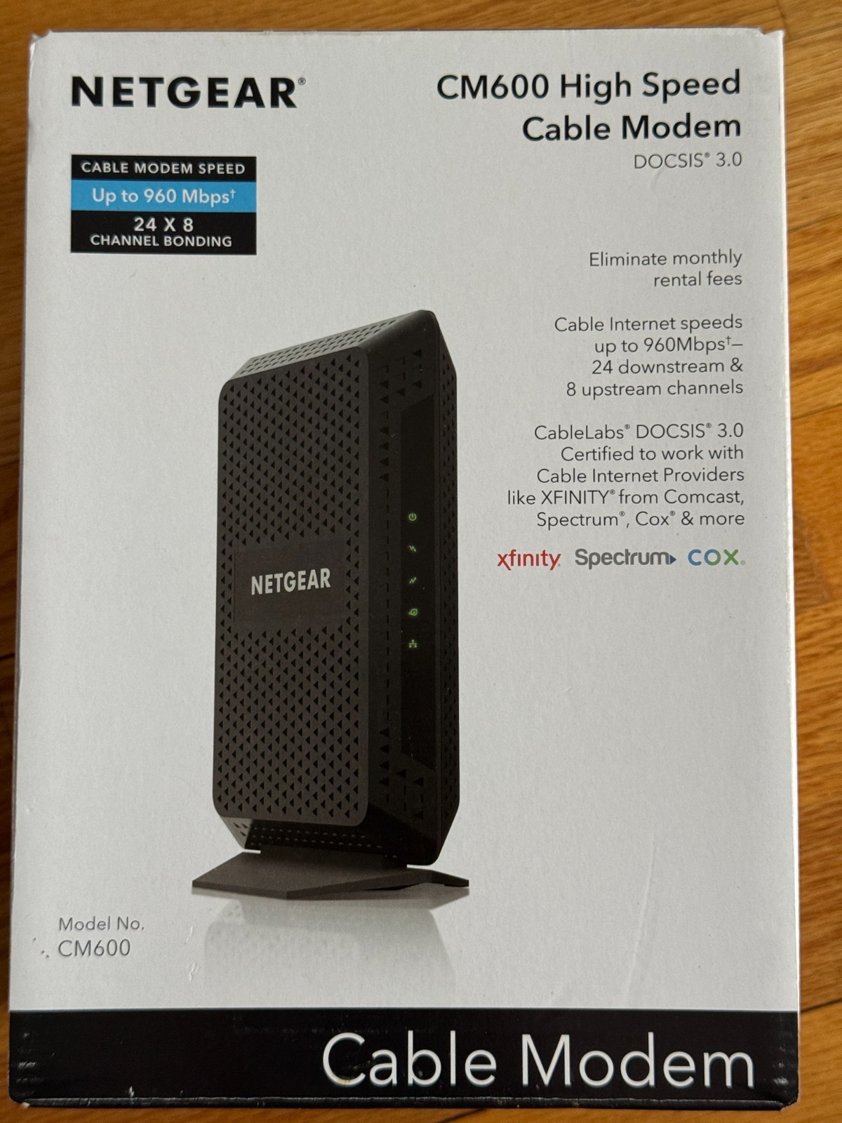 NETGEAR CM600-1AZNAS 960Mbps DOCSIS 3.0 Cable Modem