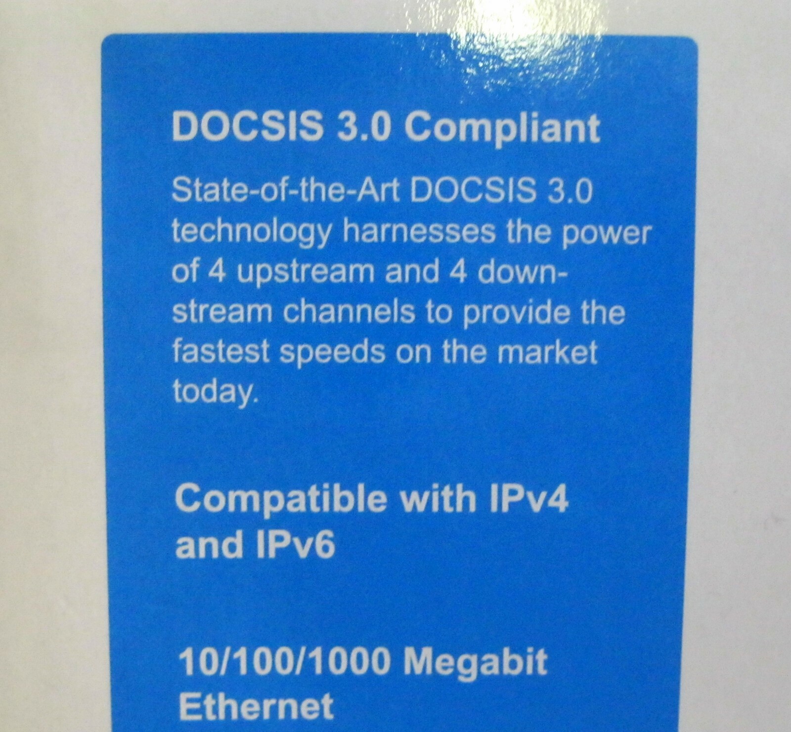 ZyXEL BRG-35503 DOCSIS 3.0 Cable Modem IPv4 + IPv6 Compatible NEW – OPEN BOX