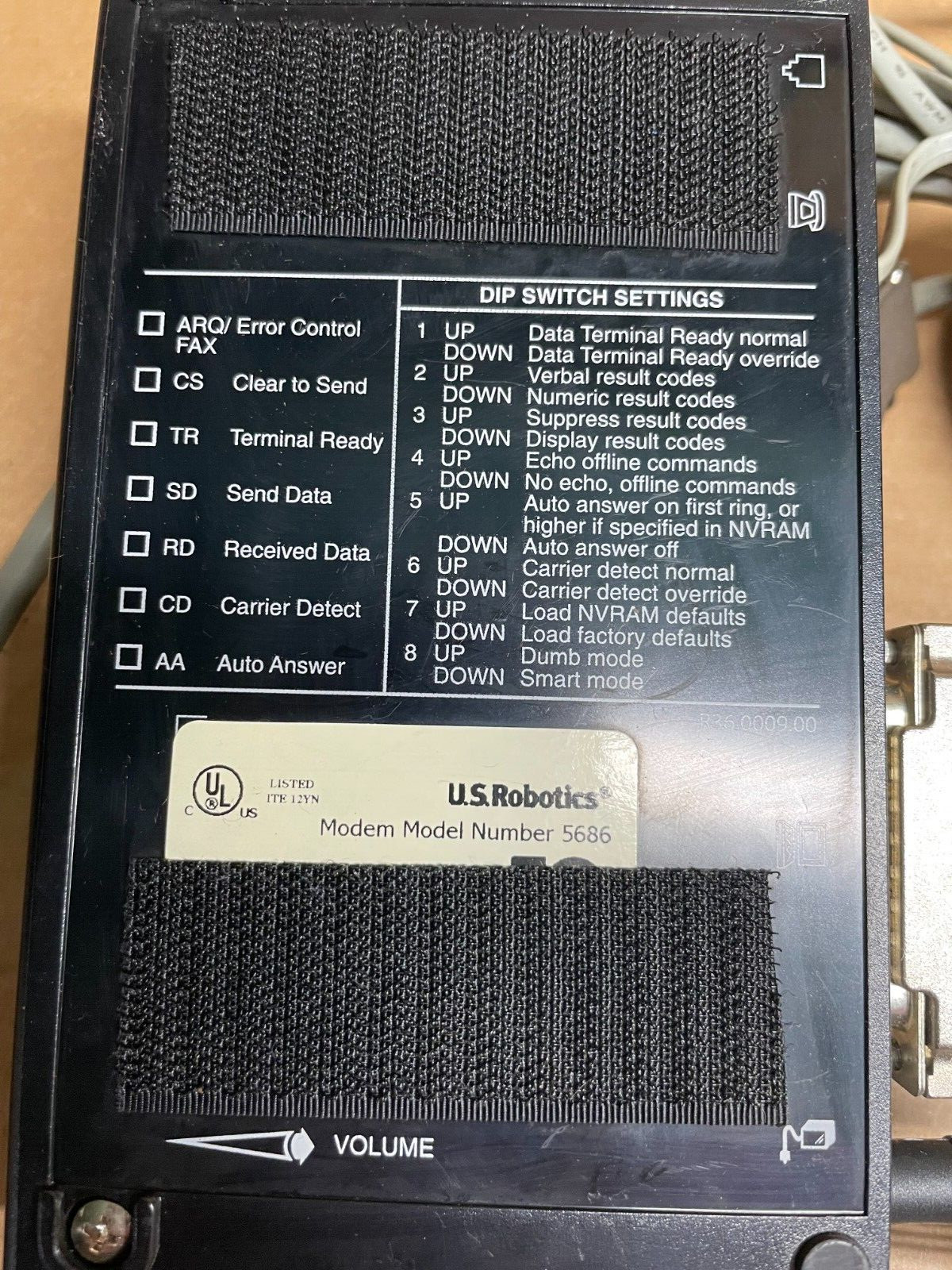 U.S. Robotics 5686E External 56K Faxmodem w/ Power Adapter V.92
