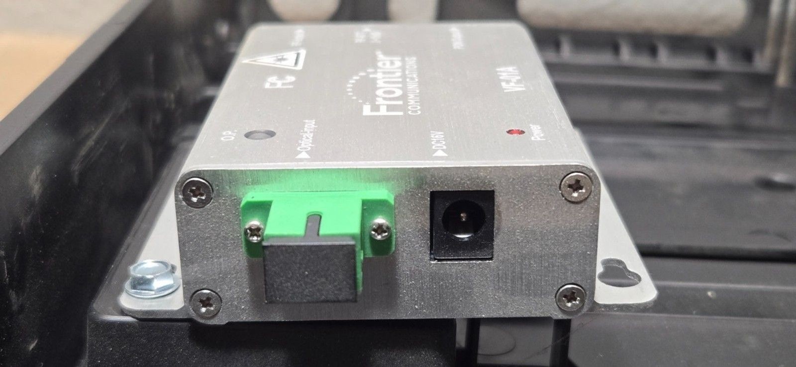 Frontier Fiber Network VF-01A RF Converter with (NID) Environmental Enclosure