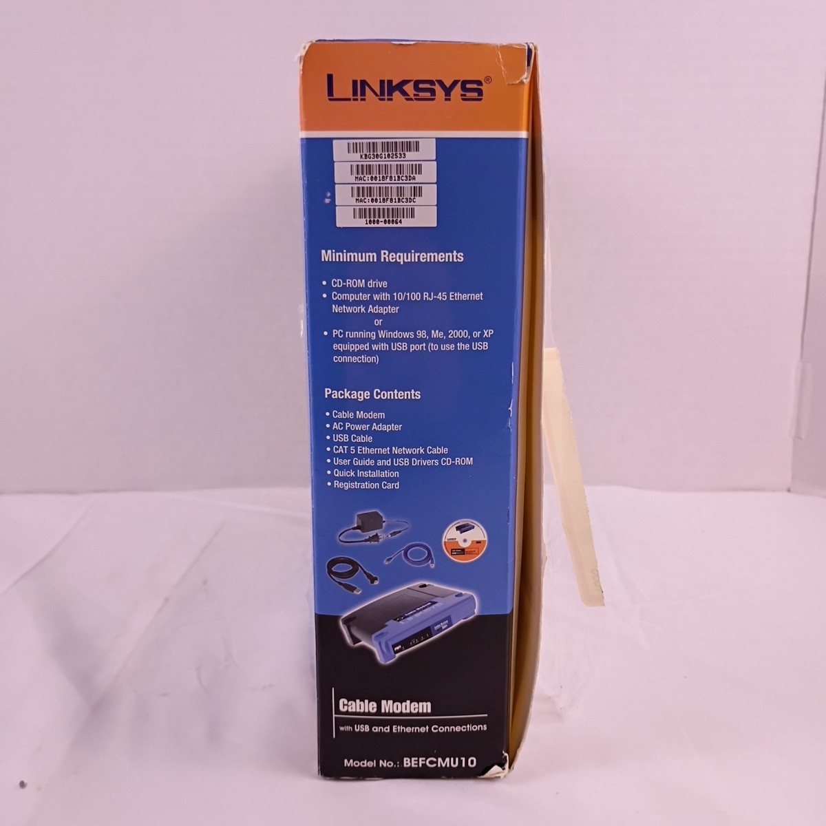 Linksys Cable Modem with USB Ethernet Connections BEFCMU10 New in Box